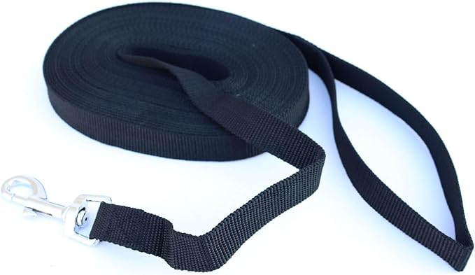Dog Leash Puppy Obedience Recall Training Agility Lead 50ft, Great for Play, Camping, or Backyard