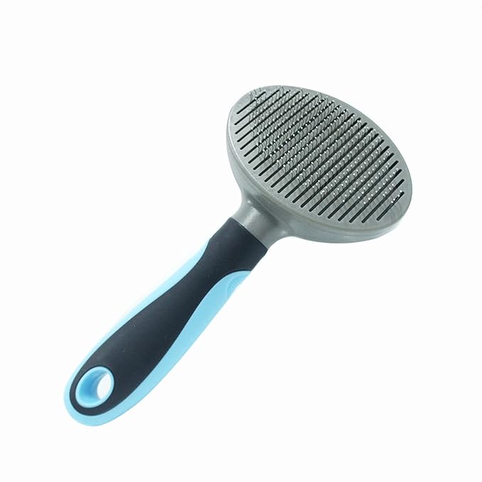 pet dog/cat necrotic, loose, knotted hair remove brush grooming comb with a self-clean button