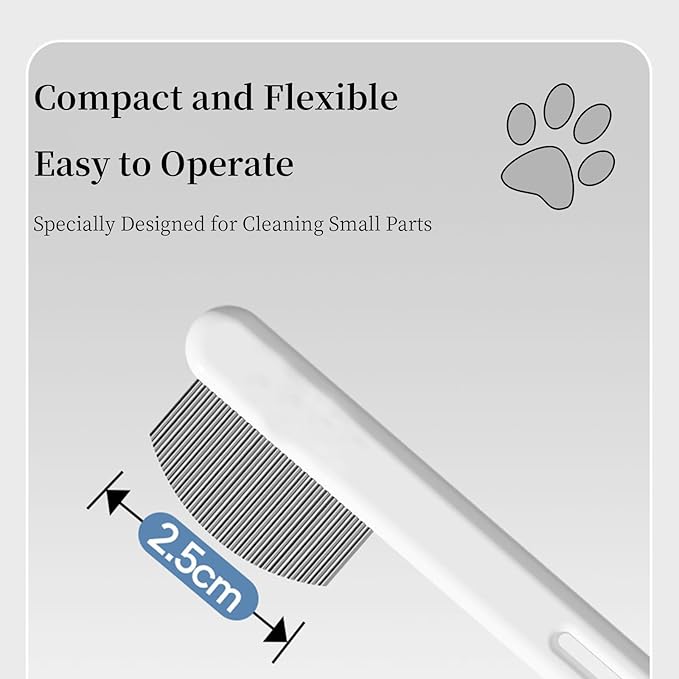 Precision Tear Stain Comb for Small Dogs Cats Face Eye Gunk Removal Tool ，Fit Yorkie, Shih Tzu, Maltese, Maltipoo, Pomeranian, Puppy Starter Kit, Pet Supplies (Pink)
