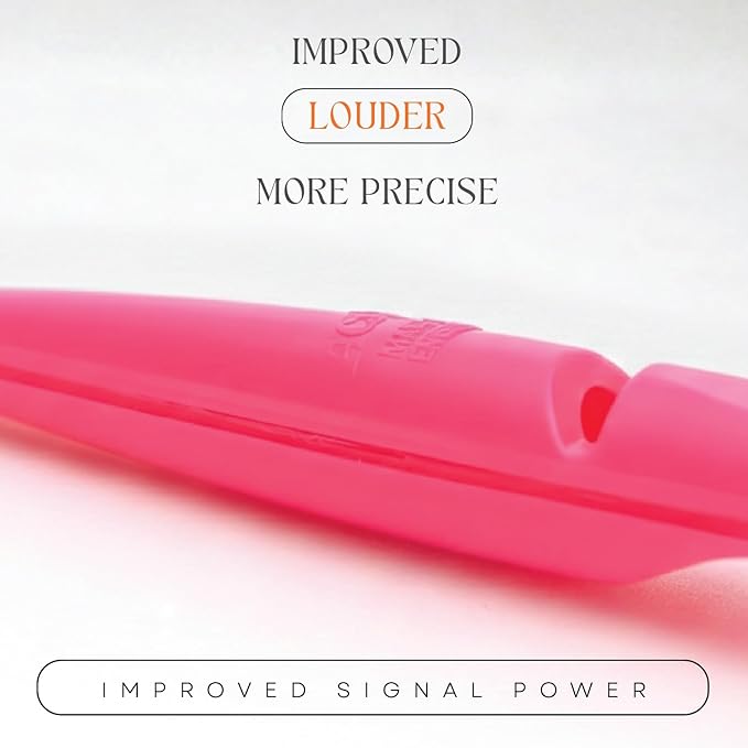 ACME 210.5 Professional Dog Training Whistle with Lanyard. BPA-Free Plastic. 90 dBA. Standardized 5700Hz Frequency for Smaller Dogs. Weatherproof. Made in The UK (Day Glow Pink)