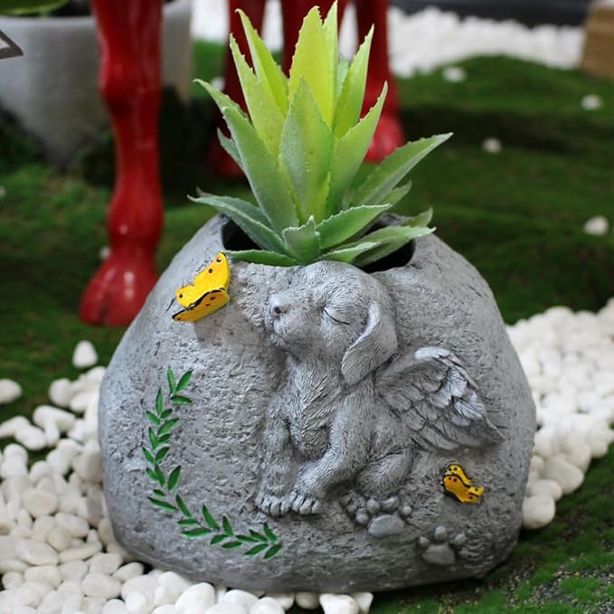 Pet Tombstone Dog Flowerpots Memorial Stone Dog Monument Pet Memorial Stones Pet Dog Grave Markers Garden Memorial Stones Dog Memorials Stones Funerary Monument Tombstone Flowerpots Pet Gift