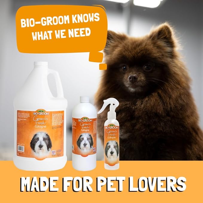 Bio-groom Groom'n Fresh Dog Cologne - Deodorizing Spray, Dog Bathing Supplies, Puppy Perfume, Cat Grooming Supplies, Cruelty-Free, Made in USA - 8 fl oz 1-Pack