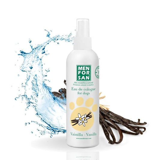 MENFORSAN Eau de Cologne Vanilla for dogs 100% Natural, Vegan-Friendly, Alcohol Free