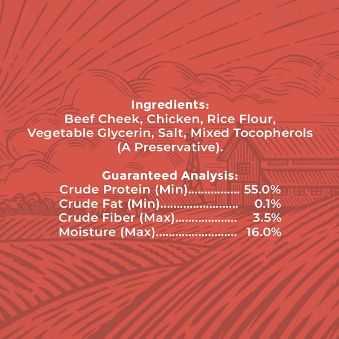 Chicken Coated Beef Cheek Rolls for Dogs - Medium - 5 Pack