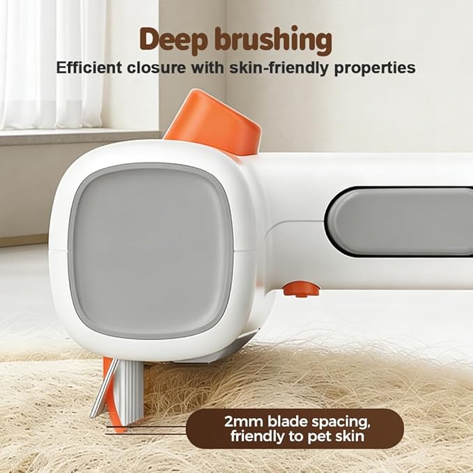 2-in-1 Pet Self-Detangling & Grooming Comb, 2026 New Professional Deshedding Tool for Dogs & Cats, Pets Grooming Brush Detangle, Deshed, Massage (White#3Pc)
