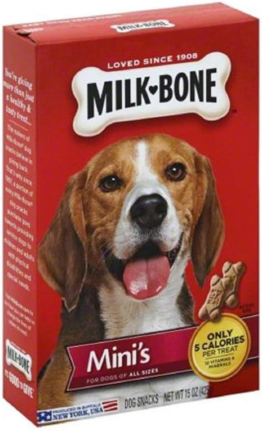 2 Pack - Milk-Bone Mini's Original Dog Treats, 15-oz box