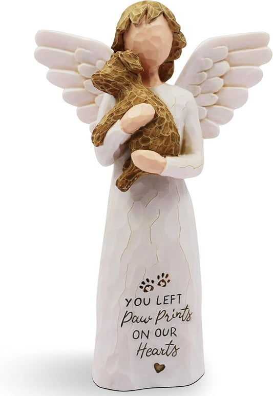 BORLESTA Dog Memorial Gifts for Loss of Dog Sympathy Gift - Pet Memorial Gifts for Dogs, Dogs Mom Gifts for Women, Friendship, Golden Retriever Gifts, Sculpted Hand-Painted Figure