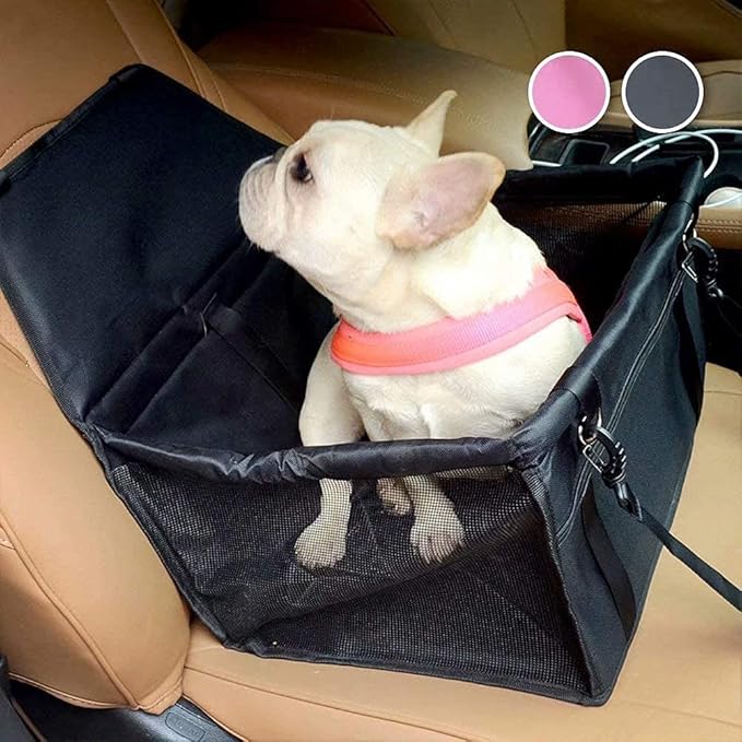 Pet Car Booster Seat Dog Car Seat Travel Carrier Cage Vehicles Upgrade Deluxe Washable Portable Breathable Folding Soft Washable Travel Bags for Dogs Cats or Other Small Pet
