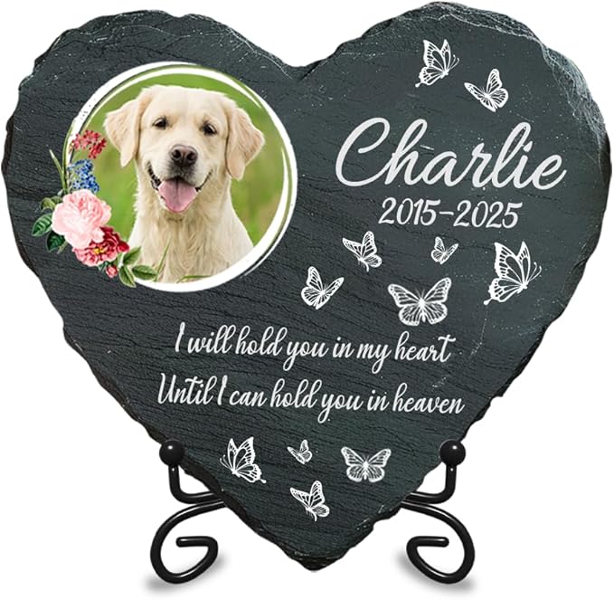 Personalized Dog Memorial Gifts for Loss of Dogs Sympathy Gift, Dog Memorial Stone, Pet Loss Gifts, Pet Memorial Stones for Dogs Cemetery Decorations for Grave, Cat Sympathy Gift, Stone 7