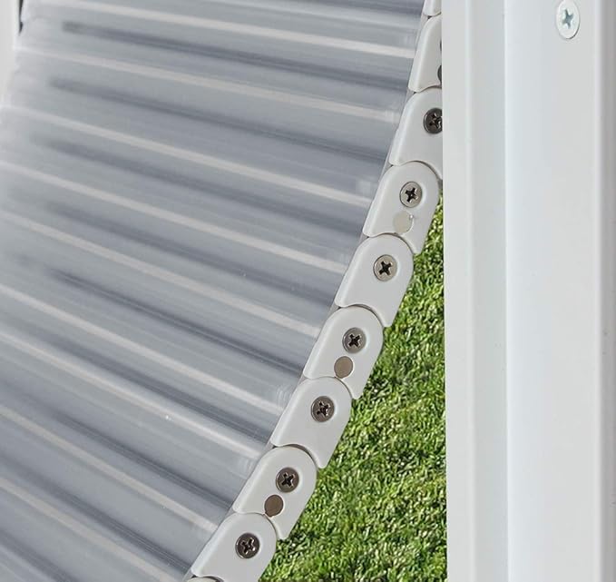 Armor Flex Heavy-Duty Aluminum Frame Pet Door for Large-Sized Dogs (30-100 lbs.) by High Tech Pet - Wall Mount Dog Door, Air Tight, Easy Install, Security Panel (10.5" x 21.25" Pet Opening) - AF2-LW