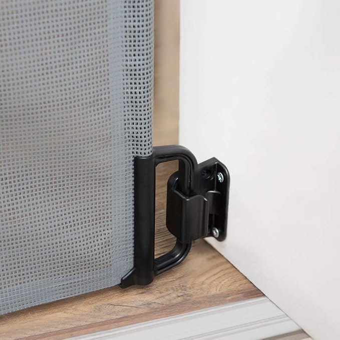 EasyBaby Extra Wide and Extra Tall Retractable Baby Gate Extends up to 71" Wide, 39.3" (100cm) Tall, Grey/Pet Retractable Gates for Stairs, Doorways, Hallways, Indoor and Outdoor