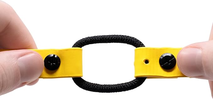 Educator 1-Inch Dog Training Collar Strap – ONLY Fits FE-580, ET-800 & UL-1200 Receivers – NOT Compatible with Mini Educator (ET-300/ET-400) – Quick Snap Biothane Bungee Collar, Yellow