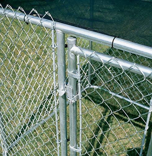 MidWest Homes for Pets Chain Link Portable Kennel with a Sunscreen, 6L x 4W x 4H Feet, K9 Kennel K9644