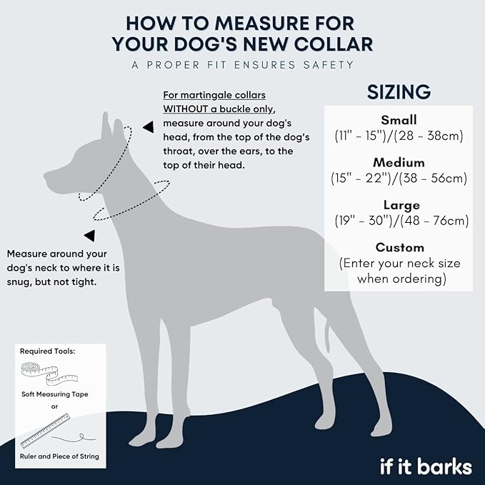 If It Barks - 1.5" Martingale Collar for Dogs - Adjustable - Nylon - Strong and Comfy - Ideal for Training - Made in USA - Medium, Shortcake