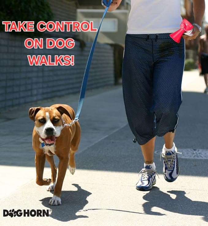 DogHorn XL (3 PK) - Air Horn for Dogs. Stop Aggressive Dogs! Scare Coyotes Bear & Wild Animals! Effective Training Tool & Outdoor Safety Alarm for Hiking Biking Camping Boating & More! (Pack of 3)