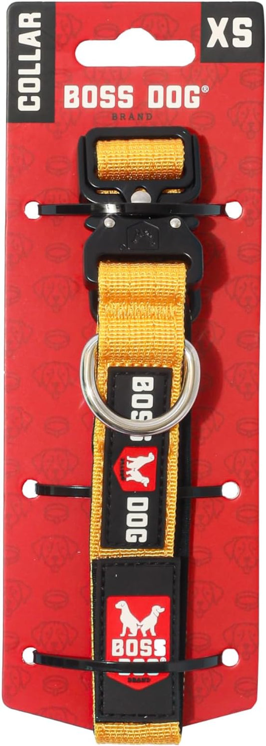 Boss Dog Tactical Collar, Yellow, X-Small