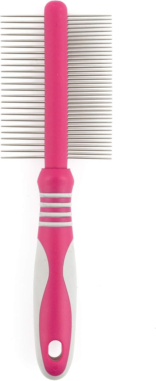 Ancol Ergo Double Sided Cat Comb, Red, White