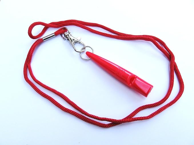 ACME 211.5 Professional Dog Training Whistle with Lanyard. BPA-Free Plastic. 90 dBA. Standardized 5400Hz Frequency for Larger Breeds. Weatherproof. Made in The UK (Carmine Red)