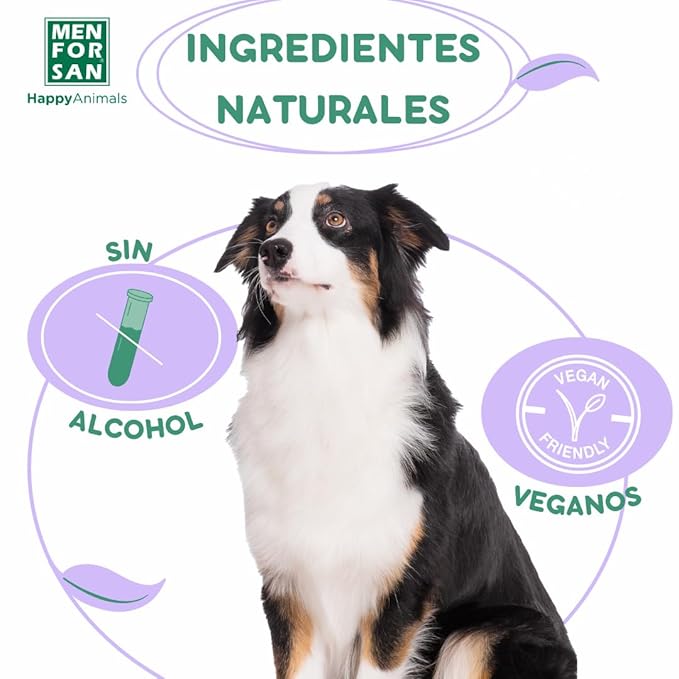 MENFORSAN Eau de Cologne Blackberry for dogs 100% Natural, Vegan-Friendly, Alcohol Free