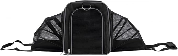 Wouapy Camping Dog Carrier Bag for Adventure, Black