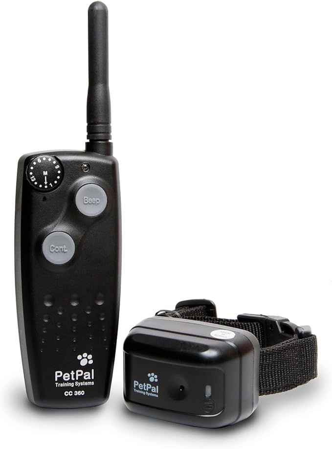 DT SYSTEMS CC360 Canine Coach 360 Waterproof Adjustable Remote Dog Training E-Collar, 360-Yard Range, 15 Stimulation Levels & Beeper, Charger Included