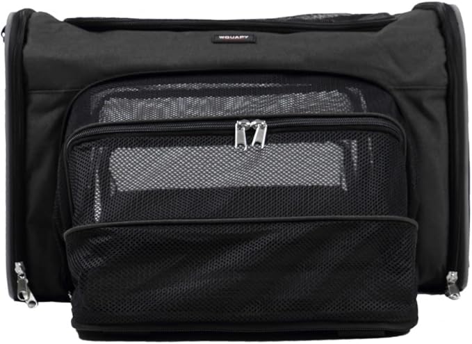 Wouapy Camping Dog Carrier Bag for Adventure, Black