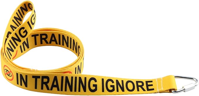 JXGZSO Please Ignore Me in Training Dog Lead Reactive Dog Give Me Space Puppy Leash Wrap Rescue Puppy Lead (in Training Ignore DL)