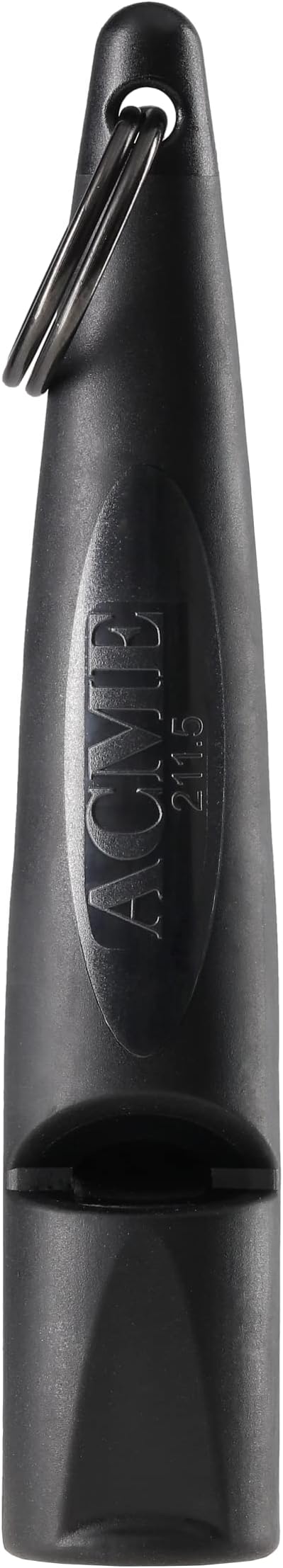 ACME Alpha 210.5 Professional Dog Training Whistle with Enhanced Ergonomic Grip. BPA-Free Plastic. 110 dBA. Standardized Frequency for Smaller Dogs. Weatherproof. Made in the UK (Black)
