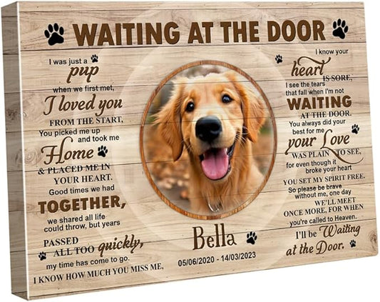 C80711 Unique Dog Memorial Canvas Gifts - Personalized Canvas Wall Art, Custom Landscapes