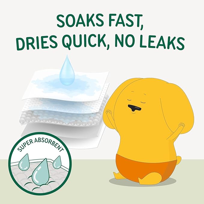 PAWPANG Disposable Dog Diaper Liners l Trial Pack (25 Count), Absorbent Inserts with Odor Control for Reusable Dog Diapers & Belly Bands (Small)