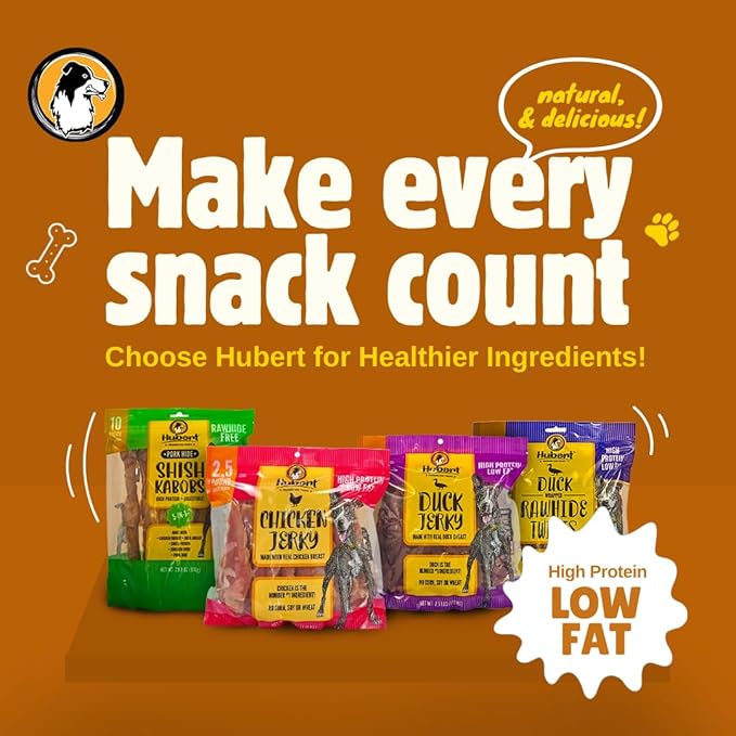 Hubert Pet Gourmet Chicken & Sweet Potato Wrap Dog Treats - Natural, Ideal for Training, USA Inspected & Tested, Suitable 2.5 lbs