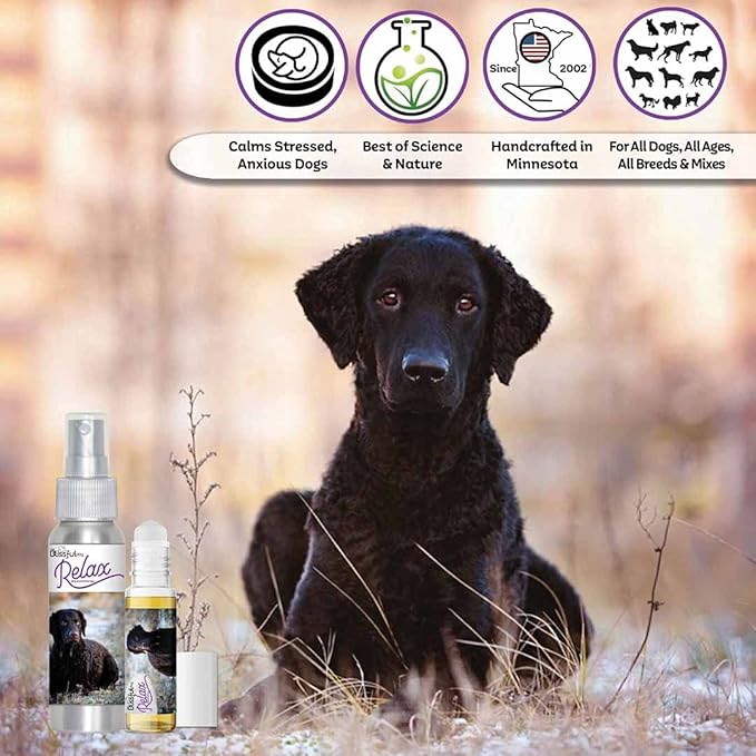 The Blissful Dog All Natural Curly-Coat Retriever Relax Dog Aromatherapy Spray