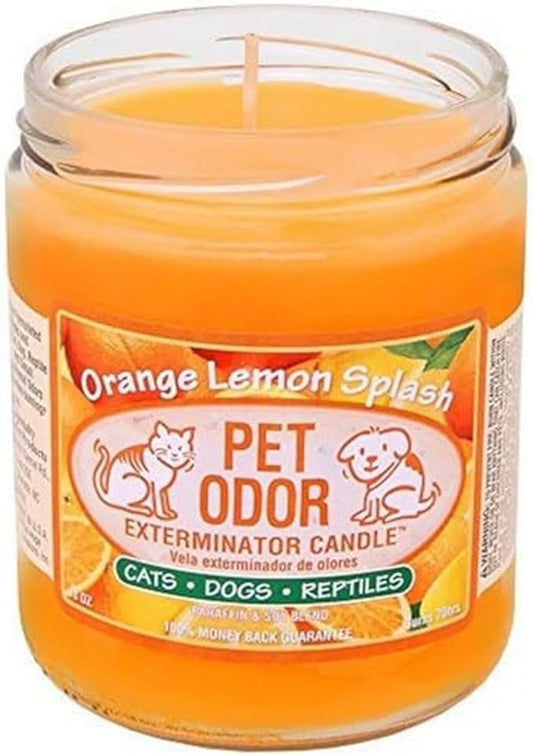 Pet Odor Exterminator Candle Orange Lemon Splash