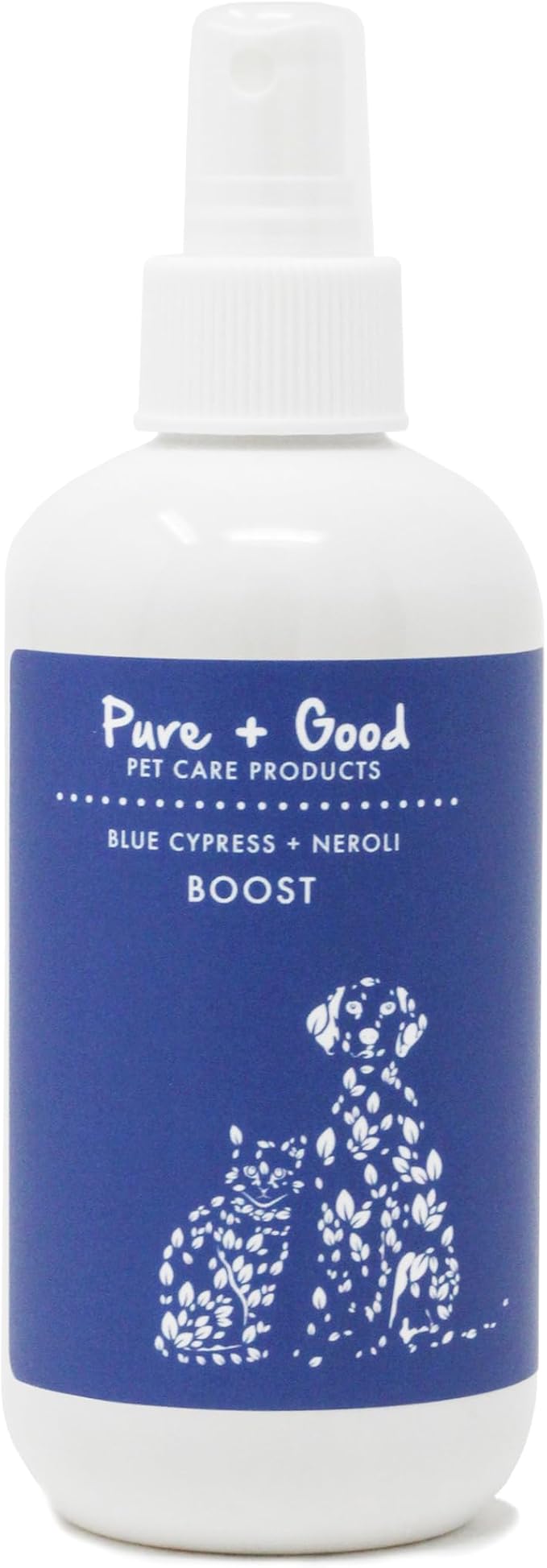 Refreshing Boost 8 oz - Nourishes Skin and Smoothes Coat, Deodorizing, Conditioning - Plant Based Fragrance Oils (Blue Cypress + Neroli)