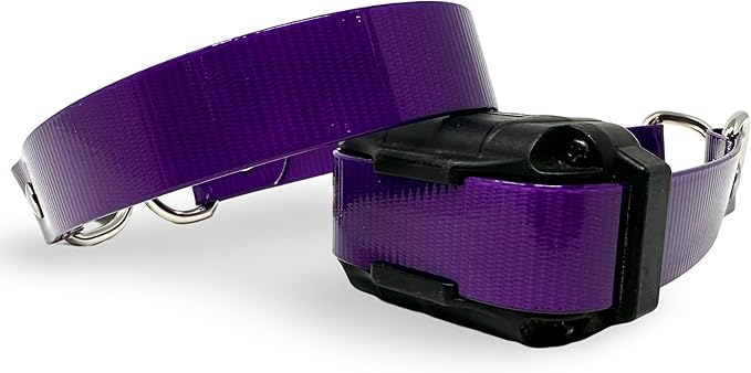 SparkDog Collars 1” Quick Adjust E-Collar Replacement Strap – Quick-Adjust, Waterproof & Durable – Fits Dogtra & Most Brands – Made in USA for Working Dogs, Hunters & Pet Owners (Purple, High Flex)