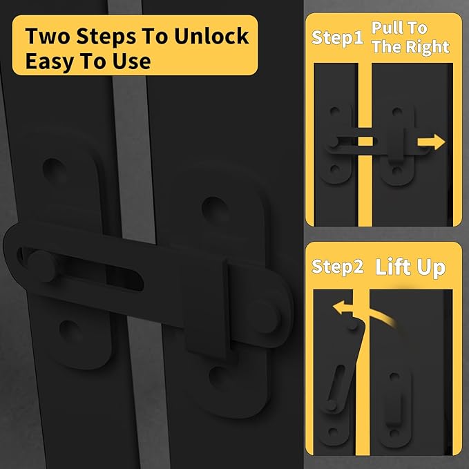 55.1 inch Extra Tall Pet Gate, Extra Wide 29.92"- 43" Adjustable Dog Gates, Pressure Mounted Walk Through Swing Safety Tall Cat Gate for Doorways, Stairs, Kitchen(Black)