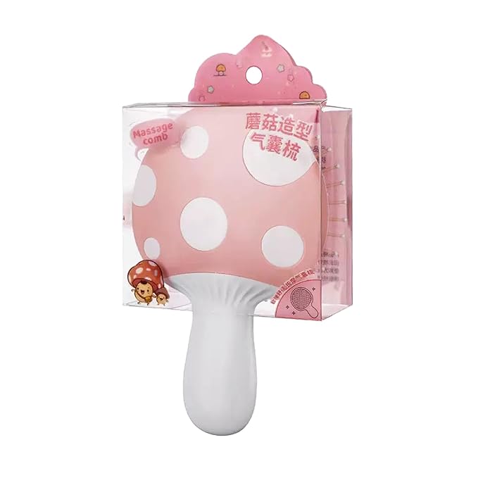 Small Dog Grooming Brush,Mushroom Shaped Puppy Brush Detangling Dog Hair Brushes for Wet or Dry - Perfect for Shih Tzus,Yorkies,Maltipoos - Ideal Puppy Hair Brushes for Maltese Small Breeds (Pink)