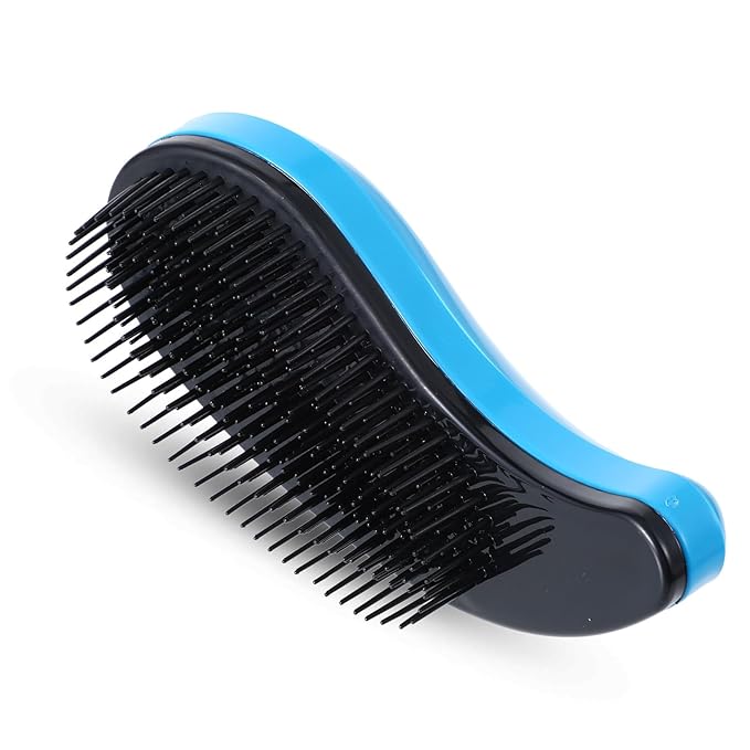 Small Dog Brush, Puppy Brush Grooming Tool, Gentle Cleaning Slicker Hair Brushes Remover for Teddy Yorkies Maltese Shih Tzu Chihuahua Cats Rabbits (Blue)