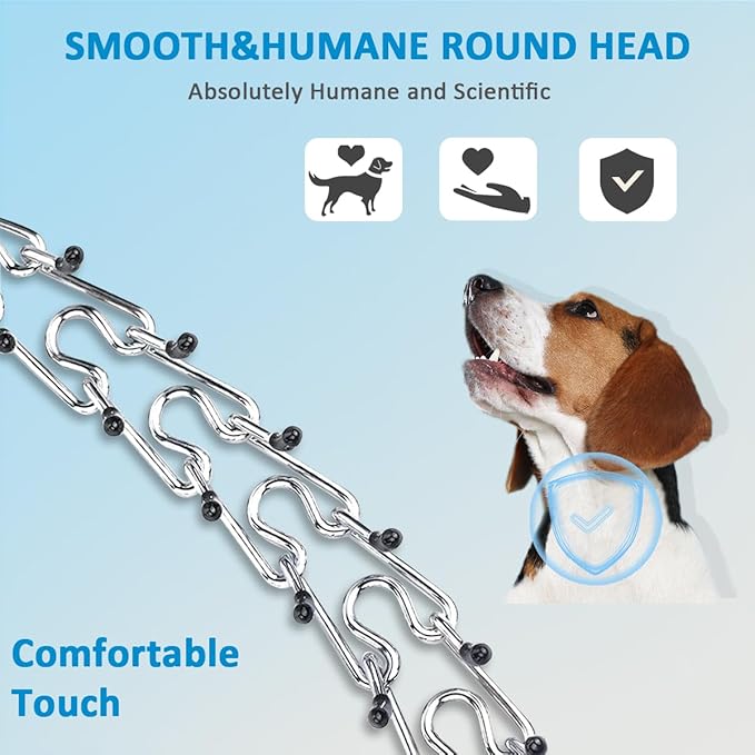 Dog Collar with Buckle Adjustable Dogs Collars for Small Medium Large Dogs (XL:4.0mm(Neck 22-26"))