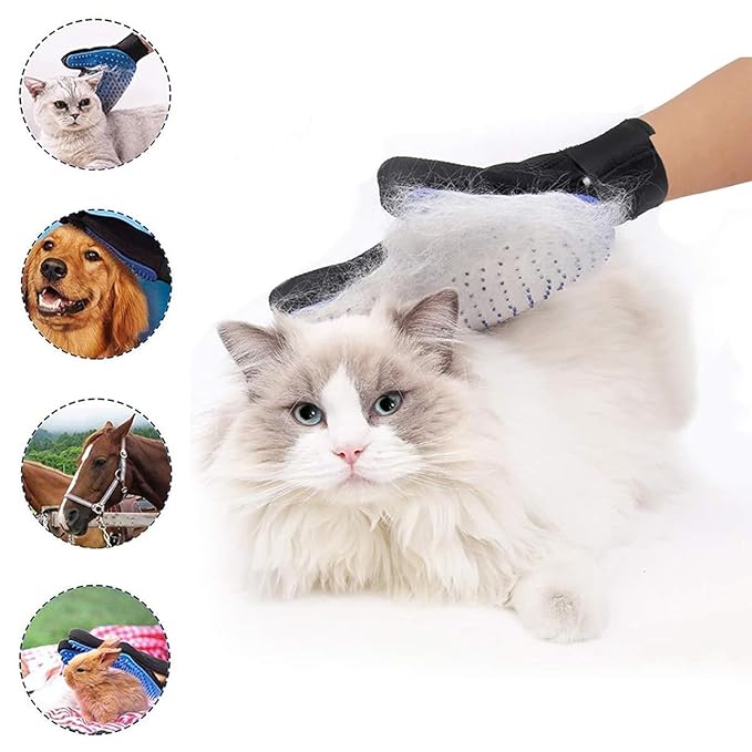 Dog Washing Gloves Brush for Pet: JOANGIHC 3PCS Dogs Shedding Wash Massage Gloves Grooming for Short Long Haired Dogs Cats (Pink)
