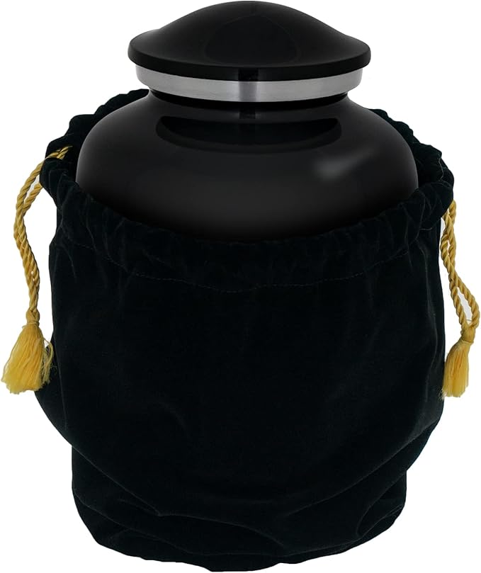 Homage Medium Custom Photo Pet Cremation Urn for Pet Ashes - Vase Style Pet Urn - 80 Cubic Inch Capacity - Personalization Included (Graphite Grey)