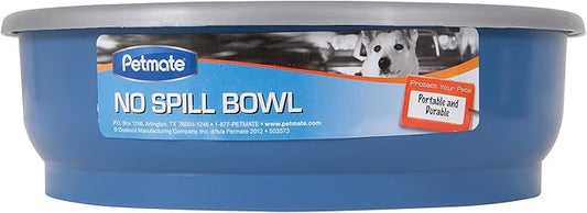 Petmate No Spill Bowl,Blue