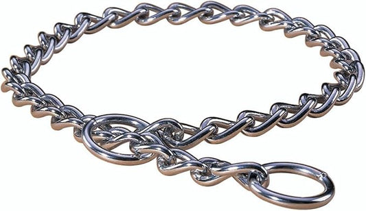 Hamilton Metal Slip Link Choke Chain Dog Collar, Extra Heavy 4.0mm x 30"