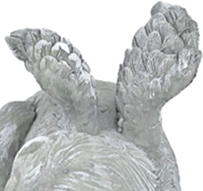 Pssopp Gifts Figurine Pet Memorial Stone for Cemetery Memorial Bereavement Gifts Figurine to Cherished Pets (Angel Dog)