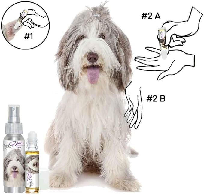 The Blissful Dog Bearded Collie Relax Dog Aromatherapy, 0.45-Ounce Roll-On