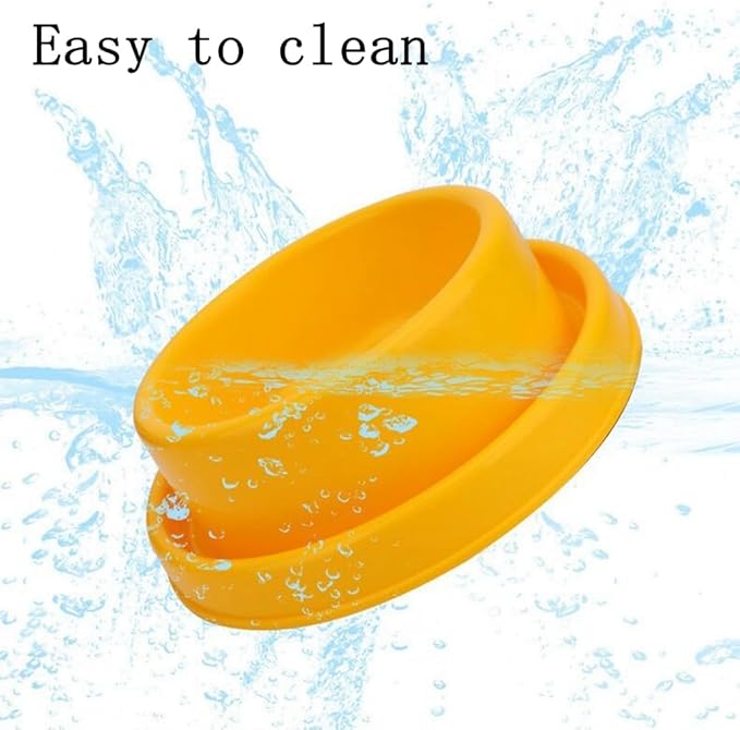 Ants Away Dog Bowl Cat Puppy Food Bowls Round No Spill Eating Feeder for Small Animals Blue M