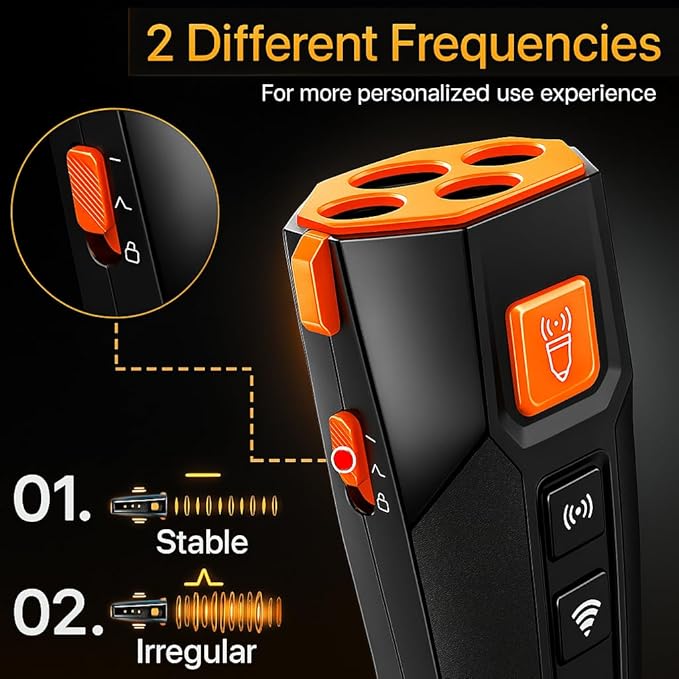 Dog Bark Deterrent Devices, 2025 Upgraded 3X Sonic Emitters Anti Barking Device for Own or Neighbor's Dog, Safe & Effective Portable Ultrasonic Dog Bark Shield Rechargeable Dog Barking Silencer