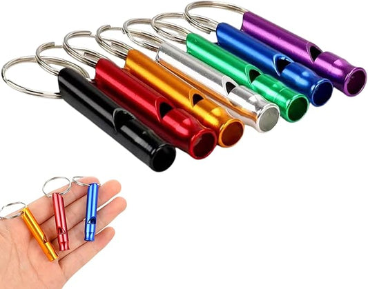 5Pcs Professional Dog Training Whistle Set, Metal Whistles for Small and Large Dogs, Stop Barking and Recall Training