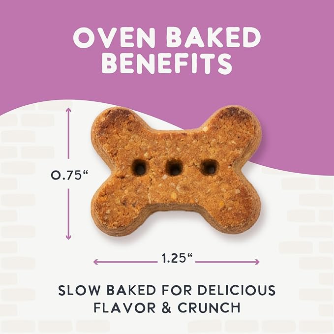 Health Extension Oven-Baked Dog Treats, Lamb Recipe – Gluten & Wheat-Free, Superfood-Infused, Crunchy Biscuits for Puppy Training (2.25 lb)