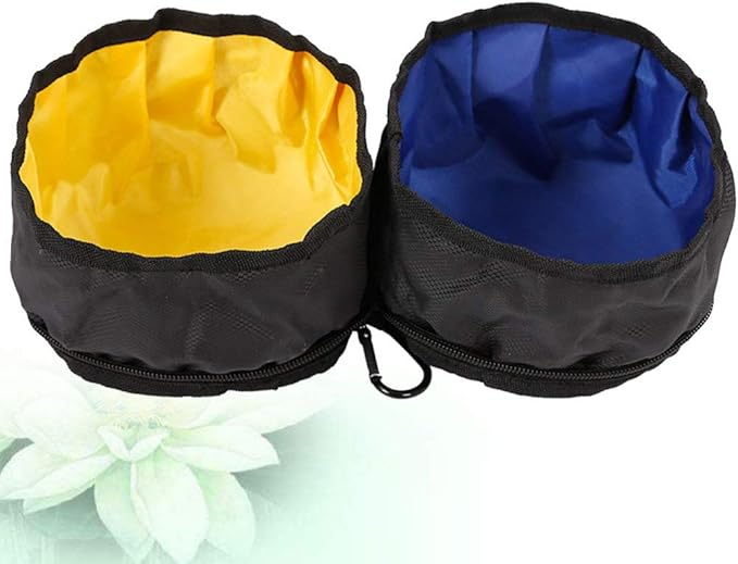 balacoo Portable Dog Bowls for Outdoor Feeding Dual Capacity for Food Water Carabiner Pet Supplies for Traveling Cats Dogs